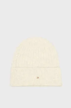 Женская белая шапка CABLE Белый ONESIZE Tommy Hilfiger AW0AW17776