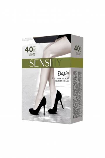 Колготы женские Sensi fly Basik 40 Den черный р.4 Колготы женские Sensi fly Basik 40 Den черный р.4