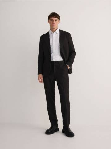 Reserved - Сорочка з візерунком regular fit - білий - YW530-00X Reserved - Сорочка з візерунком regular fit - білий - YW530-00X