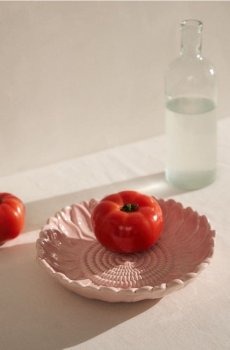 Миска з квітковим мотивом - пастельний рожевий