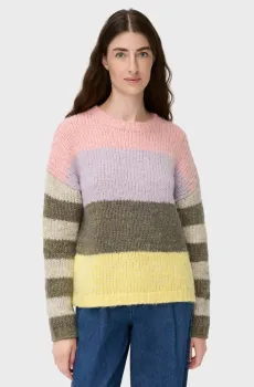 Женский джемпер в полоску Разноцветный XS Camel Active 309543-6K75-54
