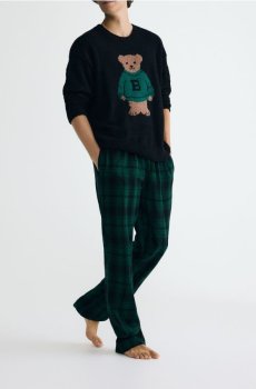 Reserved - Двокомплектна піжама з ведмедиком - чорний - 944ER-99X