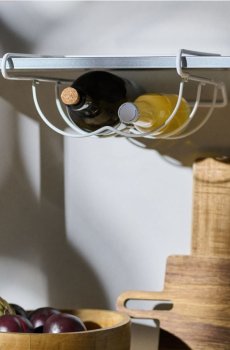 Підвісна полиця для пляшок - білий