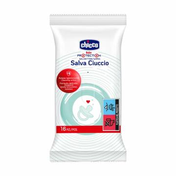 Детские влажные салфетки очищающие Chicco Salva Ciucccio, 16 шт (07921.00) Детские влажные салфетки очищающие Chicco Salva Ciucccio, 16 шт (07921.00)