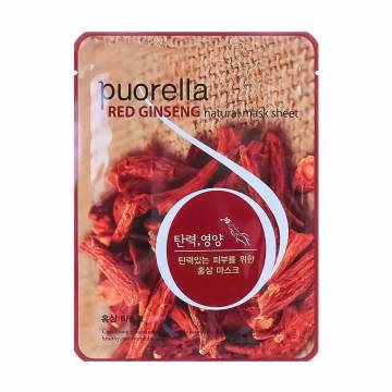Тканевая маска для лица Puorella Rad Ginseng Natural Mask Sheet с экстрактом красого женьшеня, 21 г Тканевая маска для лица Puorella Rad Ginseng Natural Mask Sheet с экстрактом красого женьшеня, 21 г