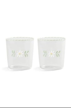 Набор стаканов &k amsterdam flora white 300 ml 2 шт