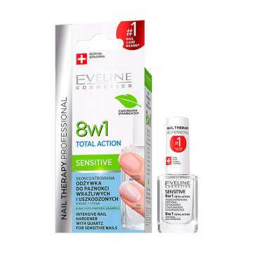 Концентрированное средство для укрепления ногтей 8 в 1 Eveline Cosmetics Nail Therapy Total Action, 12 мл Концентрированное средство для укрепления ногтей 8 в 1 Eveline Cosmetics Nail Therapy Total Action, 12 мл