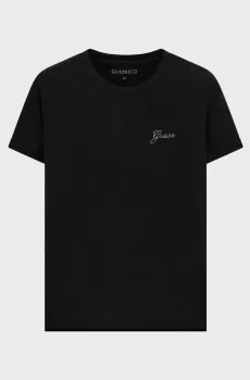 Женская черная футболка Черный XS Guess W6YI12.K3751;JBLK