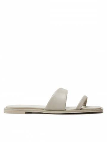 Calvin Klein Шльопанці Flat Slide Lth HW0HW02071 Бежевий Calvin Klein Шльопанці Flat Slide Lth HW0HW02071 Бежевий