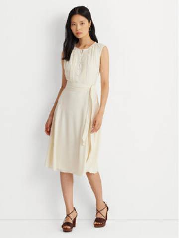 Lauren Ralph Lauren Повсякденна сукня 250926638001 Écru Regular Fit Lauren Ralph Lauren Повсякденна сукня 250926638001 Écru Regular Fit
