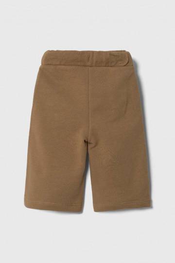 Брюки United Colors of Benetton цвет коричневый однотонные