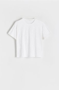 Reserved - Футболка квадратного крою - білий - 1388I-00X