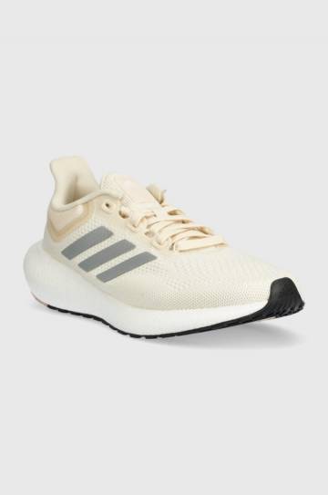 Обувь для бега adidas Performance Pureboost Jet цвет бежевый Обувь для бега adidas Performance Pureboost Jet цвет бежевый