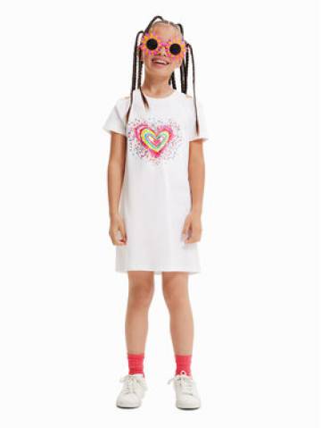 Desigual Повсякденна сукня 23SGVK09 Білий Regular Fit Desigual Повсякденна сукня 23SGVK09 Білий Regular Fit