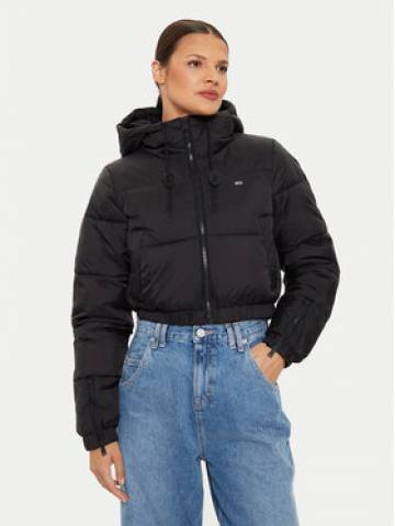 Tommy Jeans Пуховик DW0DW18313 Чорний Cropped Fit Tommy Jeans Пуховик DW0DW18313 Чорний Cropped Fit