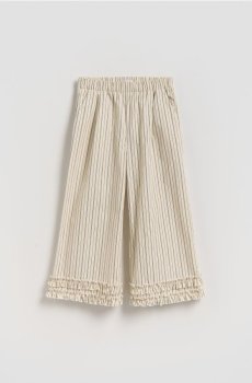 Reserved - Брюки-кюлоты в полоску - кремовий - 200HN-01X