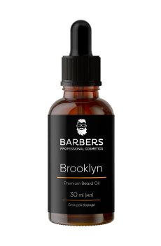 Мужское масло для бороды Barbers Brooklyn Premium Beard Oil, 30 мл