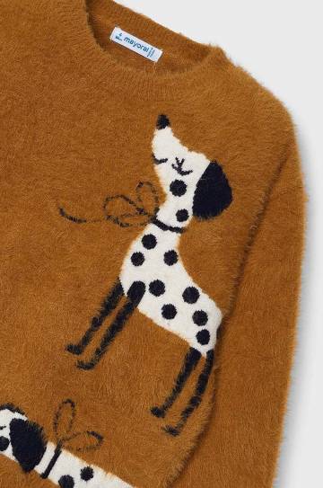 Детский свитер Mayoral цвет оранжевый 4356