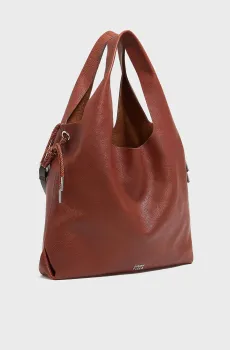 Женская коричневая кожаная сумка Коричневый ONESIZE Bimba Y Lola 251BBBJ8C.10607