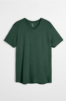 Бавовняна футболка basic - зелений