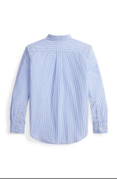 Детская хлопковая рубашка Polo Ralph Lauren