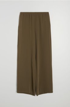 Штани-палаццо - темно коричневий