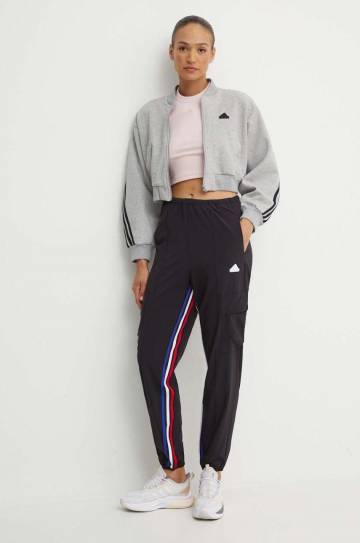 Кофта adidas Future Icons женская цвет серый меланж IW5251 Кофта adidas Future Icons женская цвет серый меланж IW5251