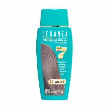 Безаммиачный тонирующий бальзам для волос Leganza 71 Кофейный блондин, 150 мл Безаммиачный тонирующий бальзам для волос Leganza 71 Кофейный блондин, 150 мл