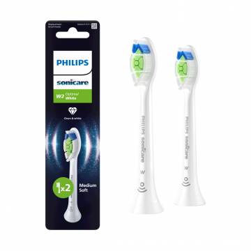Сменные насадки для электрической звуковой зубной щетки Philips Sonicare Optimal White HX6062/87, 2 шт Сменные насадки для электрической звуковой зубной щетки Philips Sonicare Optimal White HX6062/87, 2 шт