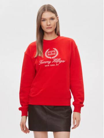 Tommy Hilfiger Світшот Flag Script WW0WW41758 Червоний Regular Fit Tommy Hilfiger Світшот Flag Script WW0WW41758 Червоний Regular Fit