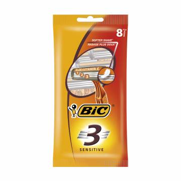 Одноразовые бритвы BIC Sensitive 3, мужские, 8 шт Одноразовые бритвы BIC Sensitive 3, мужские, 8 шт