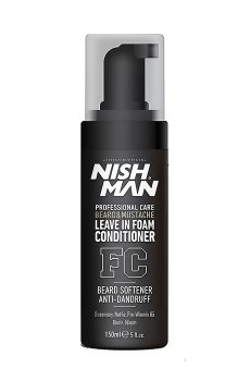 Уценка! Мужская несмываемая пена-кондиционер для бороды и усов Nishman Beard & Mustache Leave In Foam Conditioner, 150 мл