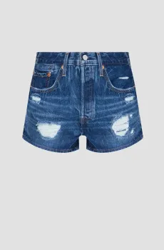 Женские синие джинсовые шорты 501® Original Fit High Rise Синий 26 Levi’s® 56327;0312