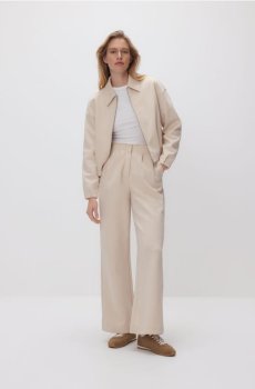 Reserved - Штани зі складками - бежевий - 911HS-08X