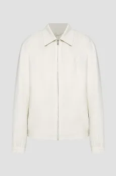 Мужская белая льняная куртка Белый 52 BOSS 50537577;131