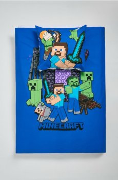 Комплект постільної білизни Minecraft - індиго