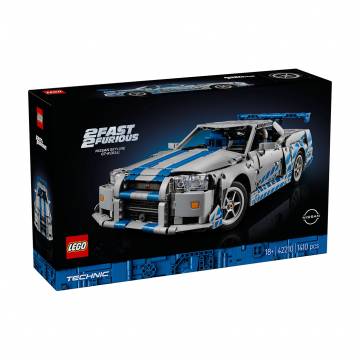 Конструктор LEGO Technic Двойной форсаж Автомобиль Nissan Skyline GT-R, 1410 деталей, от 18 лет (42210) Конструктор LEGO Technic Двойной форсаж Автомобиль Nissan Skyline GT-R, 1410 деталей, от 18 лет (42210)
