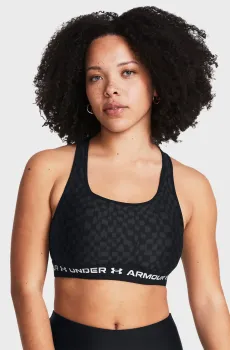 Женский топ с узором UA Crossback Mid Print Разноцветный XS Under Armour 1361042-007