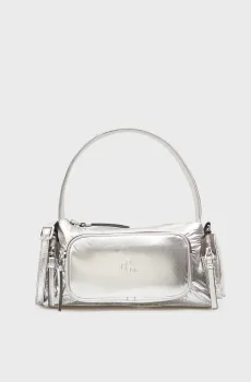 Женская серебристая сумка POCKET Серебряный ONESIZE Calvin Klein LV04F3443G