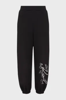 Женские черные спортивные брюки Черный XL Karl Lagerfeld A3W10009