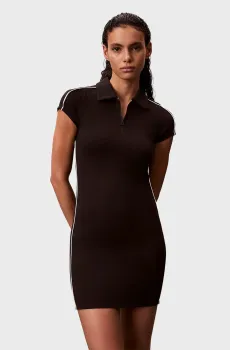 Женское черное платье PUNTO MILANO SHRUNKEN POLO MI Черный XS Calvin Klein Jeans LV047E213G