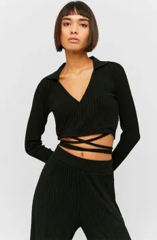 Женский черный топ Черный XS Tally Weijl STSVIROOMY