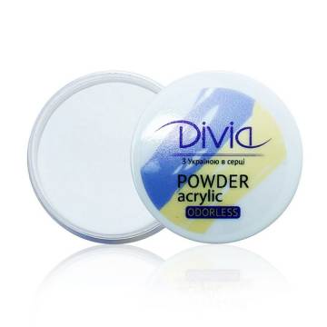 Акриловая пудра для ногтей Divia Acrylic Powder Odorless без запаха, AO21 Clear, 32 г Акриловая пудра для ногтей Divia Acrylic Powder Odorless без запаха, AO21 Clear, 32 г