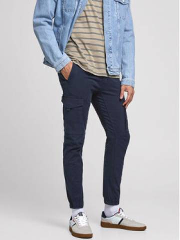 Jack&Jones Штани з тканини Paul 12169582 Cиній Tapered Fit Jack&Jones Штани з тканини Paul 12169582 Cиній Tapered Fit