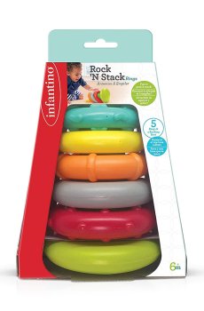 Детская развивающая игрушка Infantino Rock N Stack Rings, от 6 месяцев (216271I)