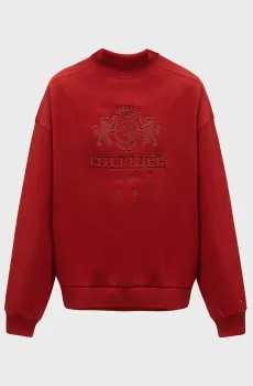 Женский красный свитшот RLX VARSITY CREST C-NK Красный S Tommy Hilfiger WW0WW43495