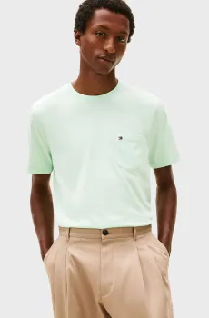 Мужская мятная футболка ESSENTIAL Ментоловый S Tommy Hilfiger MW0MW37283