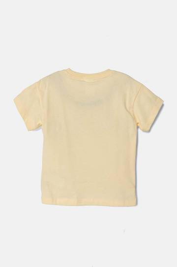Детская хлопковая футболка Puma X TROLLSphic Tee цвет жёлтый с принтом 627383 Детская хлопковая футболка Puma X TROLLSphic Tee цвет жёлтый с принтом 627383
