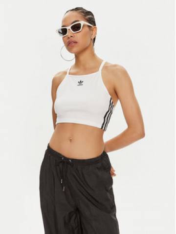 adidas Топ adicolor 3-Stripes IN8377 Білий Slim Fit adidas Топ adicolor 3-Stripes IN8377 Білий Slim Fit