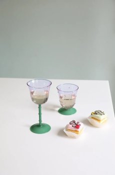 Набор бокалов &k amsterdam glass dot purple 200 ml 2 шт
